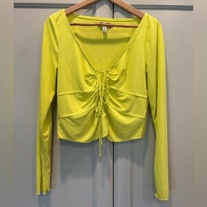 Lime Green Long Sleeve Top